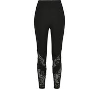 Urban Classics Damen Ladies Highwaist Lace Inset Leggings