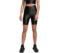 Urban Classics Herren Ladies Highwaist Shiny Metallic Cycle Shorts, Black, S