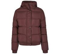 Urban Classics Damen Winterjacke Hooded Puffer weinrot Gr. XS