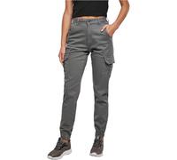 Urban Classics Ladies High Waist Cargo Pants in Gr. 29 in Grau