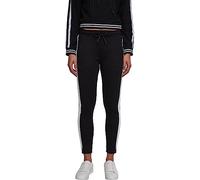 Urban Classics Damen Ladies Interlock Jogpants TB1992, color:black/white, size:S