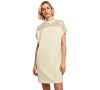 Urban Classics Lace Kurzes Kurzarmkleid L Soft Yellow