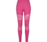 Urban Classics Ladies Laces Inset Leggings Frauen in Gr. S in Pink