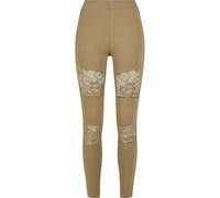 Urban Classics Damen Ladies Laces Inset Leggings Khaki-L