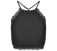 Urban Classics Damen Ladies Laces String Top, Schwarz (Black 00007), X-Small (Herstellergröße: XS)