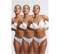Urban Classics Damen Ladies Lasercut Tanga 3-Pack TB7670B White+White+White-XL