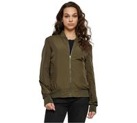 Urban Classics Damen Bomberjacke Ladies Light Bomber – leicht, Polyester, Regular Fit – Olive Gr. S