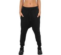 Urban Classics Ladies Light Fleece Sarouel Pant Damen-Cargohose - schwarz M