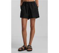 Urban Classics - Ladies Linen Mixed Black - Shorts - Schwarz - XS - 55% Leinen, 45% Baumwolle,Leinen Schwarz XS