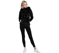 Urban Classics Ladies Long Teddy Hoody in Gr. M in Schwarz