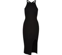 Shirtkleid URBAN CLASSICS "Urban Classics Damen Ladies Midi Rib Knit Crossed Back Dress" Gr. 4XL, US-Größen, schwarz (black) Damen Kleider Freizeitkleider (67173123-4XL)