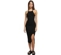 Urban Classics Damen Ladies Midi Rib Knit Crossed Back Dress Kleid, Black, XXXXXL