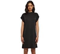 Shirtkleid URBAN CLASSICS "Urban Classics Damen Ladies Modal Dress", Damen, Gr. 4XL, US-Größen, schwarz, 77% Modal, 23% Polyester, unifarben, relaxed fit, Rundhals, Kleider Shirtkleid (60145024-4XL) s