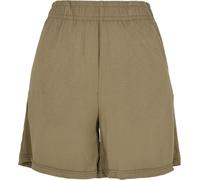 Stoffhose URBAN CLASSICS "Urban Classics Damen Ladies Modal Shorts", Damen, Gr. XS, US-Größen, khaki, 77% Modal, 23% Polyester, unifarben, loose fit, Hosen Stoffhose (81054135-XS) khaki