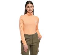 Langarmshirt URBAN CLASSICS "Urban Classics Damen Ladies Modal Turtleneck Longsleeve" Gr. XL, orange (papaya) Damen Shirts (18999055-XL) papaya