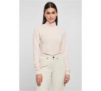Langarmshirt URBAN CLASSICS "Urban Classics Damen Ladies Modal Turtleneck Longsleeve", Mädchen, Gr. 3XL, pink, 77% Modal, 23% Polyester, unifarben, normal, hoch geschlossener Ausschnitt, Shirts Langar
