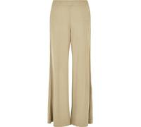 Urban Classics Ladies Modal Wide Leg Pants Frauen in Gr. S in Khaki