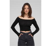 Urban Classics Ladies Off Shoulder Glitter Longsleeve in Gr. 3XL in Schwarz