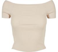 Urban Classics Damen Ladies Off Shoulder Rib Tee softseagrass, 5XL