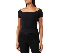 Urban Classics Ladies Off Shoulder Rib Tee Frauen in Gr. S in Schwarz