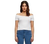 Urban Classics Ladies Off Shoulder Rib Tee in Gr. M in Weiß