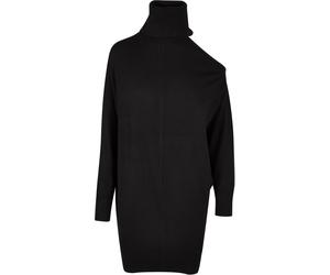 Urban Classics Damen Ladies One Shoulder Knit Dress Black-XS