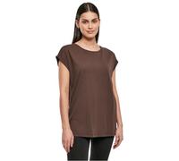 Urban Classics Damen Ladies Organic Extended Shoulder Tee T-Shirt, Brown, M