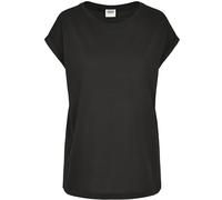 Urban Classics Female Shirt Ladies Organic Extended Shoulder Tee Black-4XL