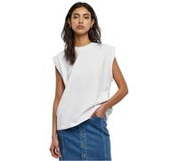 Yoga & Relax Shirt URBAN CLASSICS "Urban Classics Damen", Damen, Gr. M, weiß, 100% Baumwolle, unifarben, loose fit, Rundhals, Shirts (57225538-M) weiß