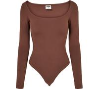 Urban Classics Damen Ladies Organic Longsleeve Body Bark-3XL