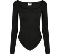 Urban Classics Damen Ladies Organic Longsleeve Body T-Shirt, Black, S
