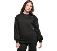Sweatshirt URBAN CLASSICS "Urban Classics Damen Ladies Organic Oversized Crew", Damen, Gr. M, schwarz, 100% Baumwolle, unifarben, Rundhals, Sweatshirts Sweatshirt (82537468-M) schwarz