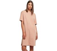 Urban Classics Kleid Organic Oversized Slit Tee Dress – Kurzarm, Schlitz – Beige M Damen