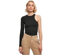Urban Classics Ladies Organic Stretch Asymmetric Body in Gr. XXL in Schwarz