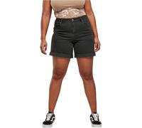 Urban Classics Ladies Organic Stretch Denim 5 Pocket Shorts in Gr. 32 in Schwarz