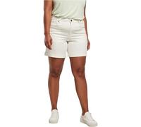 Stoffhose URBAN CLASSICS "Urban Classics Damen", Damen, Gr. 27, Normalgrößen, sanftes weiß raw, 50% Baumwolle (Bio), 48% Baumwolle, 2% Elasthan, unifarben, normal, Hosen Stoffhose (22247068-27) sanfte