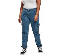 lässige Urban Classics Damen Jeans Stretch Reißverschluss Taschen Blau 27