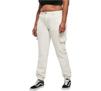 Urban Classics Damen Cargohose Organic Stretch Denim hochtailliert Größe 32