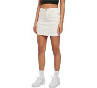 Urban Classics Damen Ladies Organic Stretch Denim Mini Skirt 34 Offwhite raw