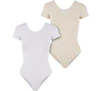Urban Classics Organic Stretch Jersey Kurzärmeliger Body 2 Einheiten M White / White Sand