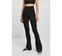 Urban Classics Ladies Organic Stretch Jersey Bootcut Leggings in Gr. 5XL in Schwarz