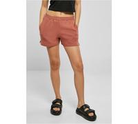 Sweatshorts URBAN CLASSICS "Urban Classics Damen Ladies Organic Terry Shorts", Damen, Gr. 5XL, US-Größen, terracotta, 100% Baumwolle, unifarben, loose fit, Hosen Sweatshorts (81239440-5XL) terracotta