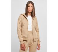 Urban Classics Damen Ladies Organic Terry Zip Hoody Unionbeige-5XL