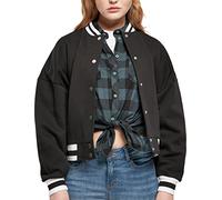 Urban Classics Ladies Oversized College Sweat Jacket in Gr. M in Schwarz