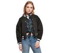 Urban Classics Damen Ladies Oversized College Jacket Cardigan Sweater, Schwarz, XS EU