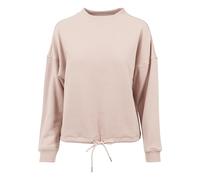 Sweatshirt URBAN CLASSICS "Urban Classics Damen Ladies Oversized Crew", Damen, Gr. S, lightrose, 63% Baumwolle, 37% Polyester, unifarben, Rundhals, Sweatshirts Sweatshirt (34131151-S) lightrose