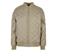 Urban Classics Damen Jacke Ladies Oversized Diamond Quilted Bomber Jacket Khaki-S