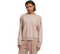 Urban Classics Ladies Oversized Light Terry Crewneck Pullover in Gr. L in Rosa
