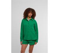 Urban Classics Damen Ladies Oversized Musselin Blouse TB7476 Froggreen-5XL