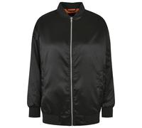 Urban Classics Ladies Oversized Satin Bomber Jacket Frauen in Gr. 5XL in Schwarz